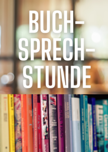 Bücher und darüber der Schriftzug Buchsprechstunde